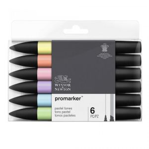 Zestaw Promarkerów Winsor&Newton, 6szt Pastel Tones